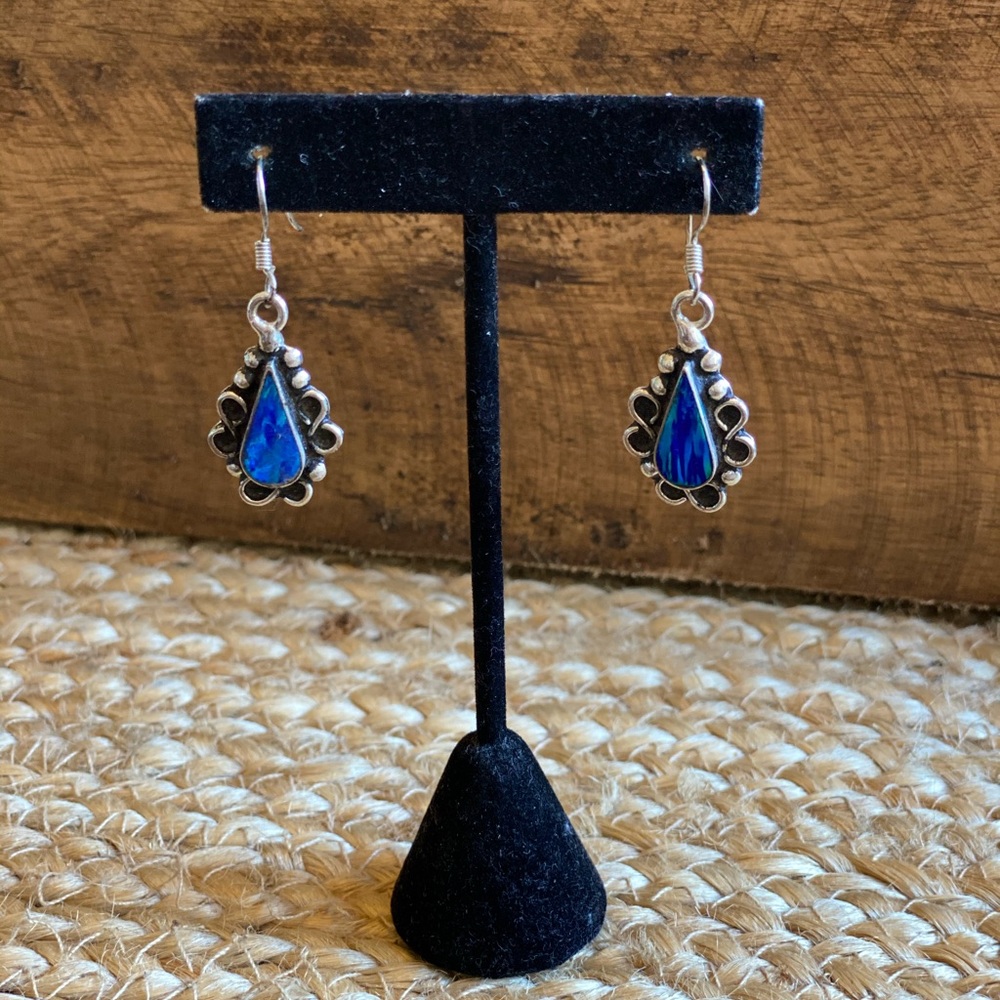 Blue Translucent Earrings